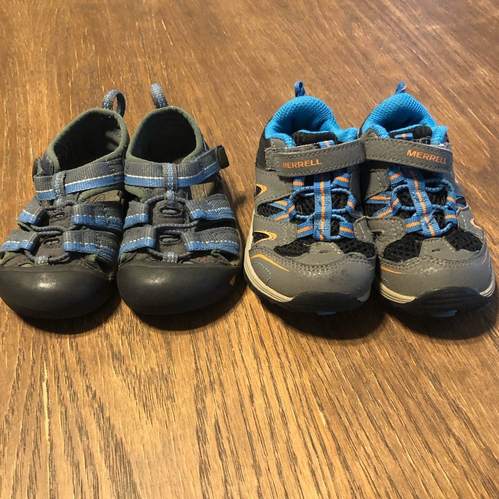 Outdoor Adventure Shoe Bundle Keen Merrell Toddler Size 7